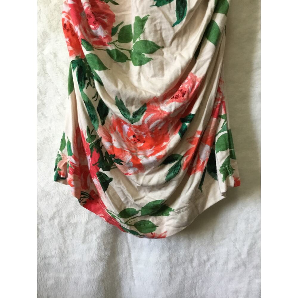 Anthropologie Cream Floral Eureka Racerback Dress - Picture 8 of 13